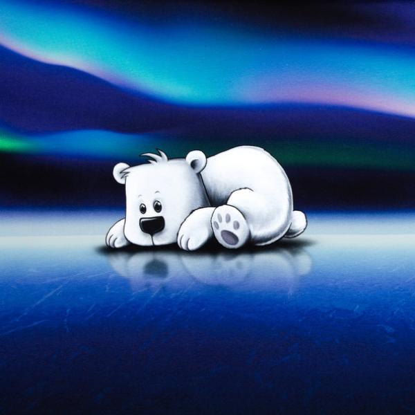 Sweat Panel ON THE ROCKS -Swafing ca. 95 cm - EISBÄR POLARLICHTER
